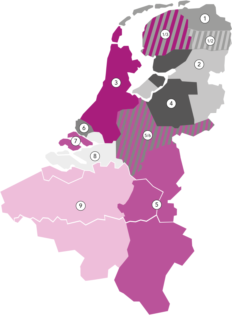 Gebiedsindeling 1 oktober 2026